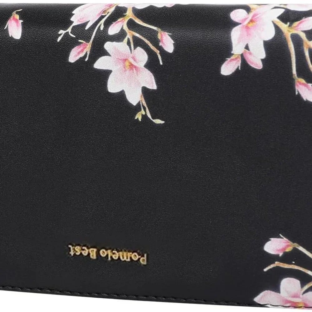 Women's RFID Blocking Leather Wallet Large Capacity Zip Around Wristlet Purse